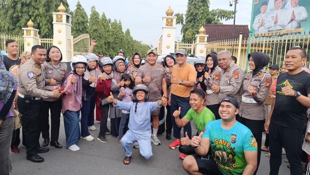 Ditlantas Polda Riau Gaungkan Green Policing di CFD Pekanbaru