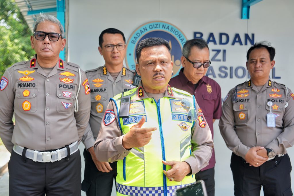 Kakorlantas Polri Tinjau SPPG di Pusdik Lalu Lintas Serpong