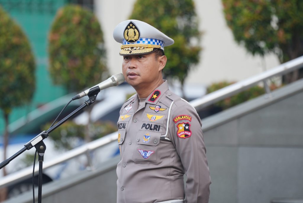 Pimpin Apel Pagi, Dirgakkum Korlantas Polri Tekankan Kedisiplinan dan Konsistensi Pelayanan