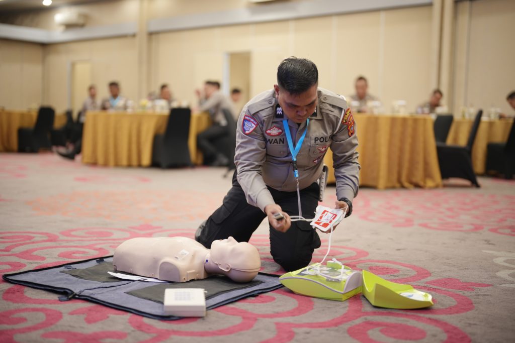 Peserta Pelatihan PPGD Korlantas Ikuti Ujian Sertifikasi Akhir