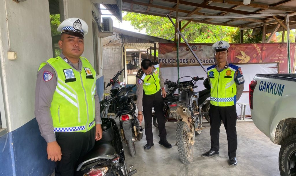 Satlantas Polres Sekadau Tertibkan Kendaraan yang Gunakan Knalpot Brong