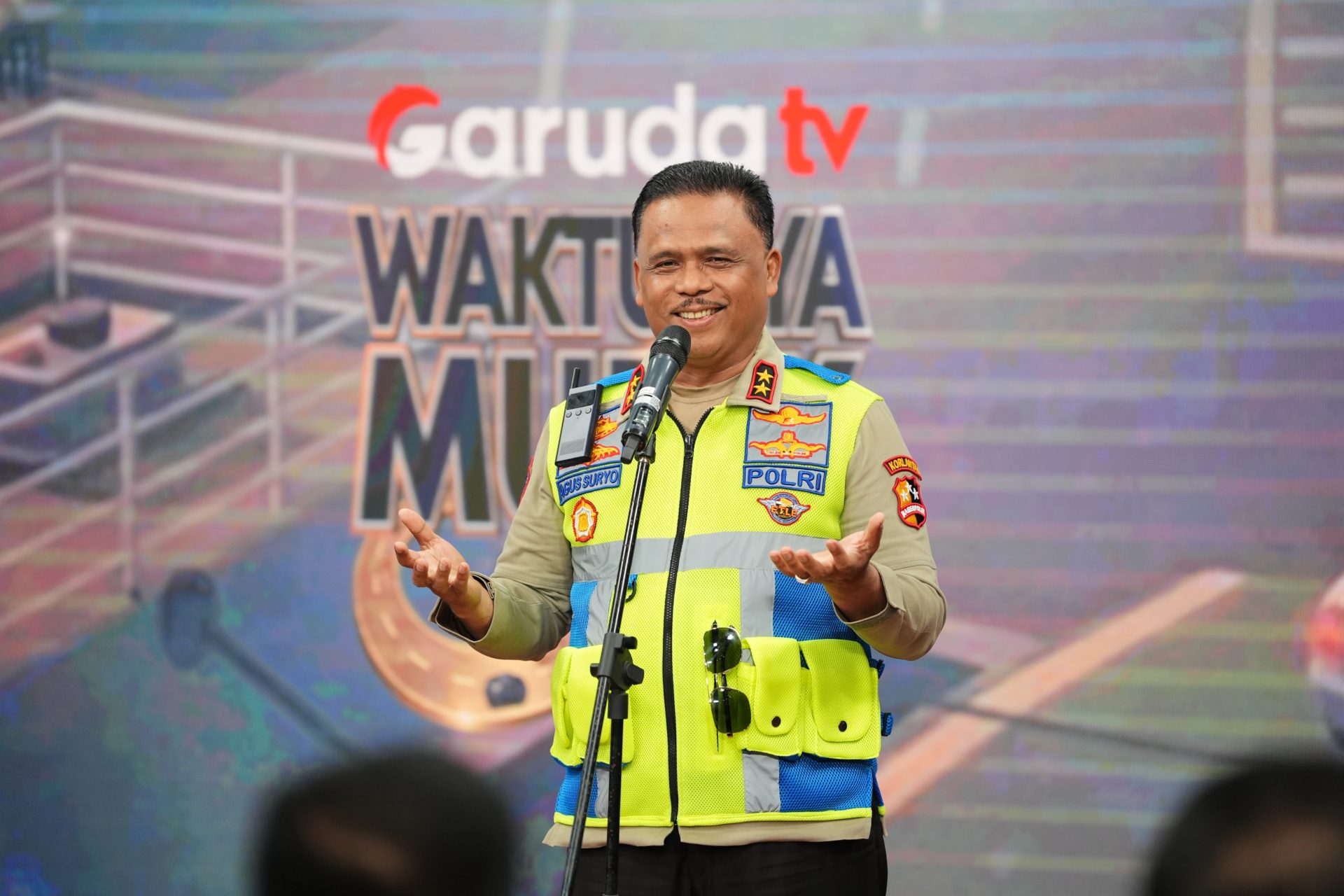 Kakorlantas Hadiri Pelepasan Tim Liputan Mudik Garuda TV